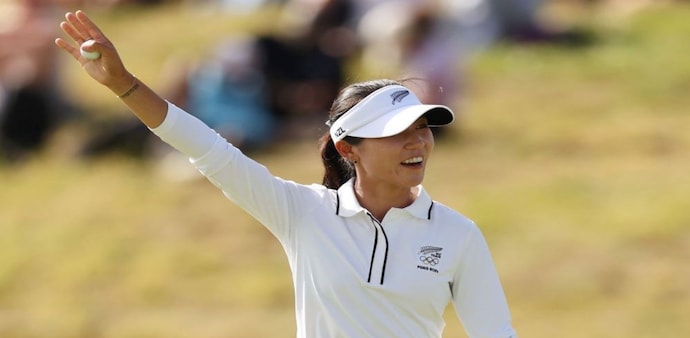 New Zealand’s Lydia Ko in action on day three of the Olympic women’s golf competition at Guyancourt near Paris on Friday. Image courtesy Olympic Golf. New Zealand’s Lydia Ko in action on day three of the Olympic women’s golf competition at Guyancourt near Paris on Friday. Image courtesy Olympic Golf.