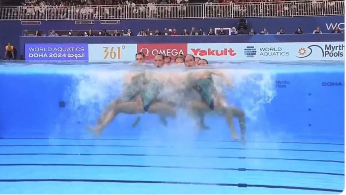 The video clip, which has gone viral on social media, showcases the swimmers performing intricate underwater choreography to the pulsating rhythm of the AR Rahman composition. The video clip, which has gone viral on social media, showcases the swimmers performing intricate underwater choreography to the pulsating rhythm of the AR Rahman composition.