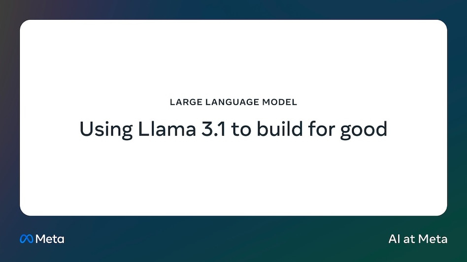 Llama 3.1 Impact Grants Llama 3.1 Impact Grants