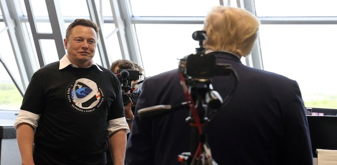Tesla CEO Elon Musk, and former US President Donald Trump Tesla CEO Elon Musk, and former US President Donald Trump