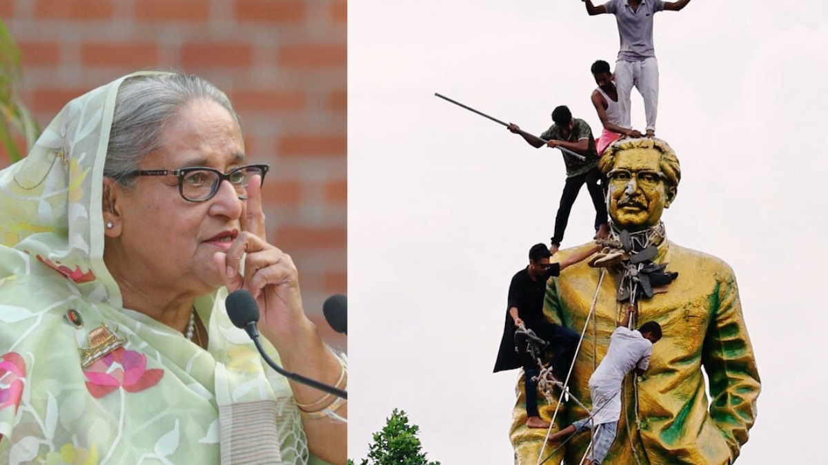The deposed Bangladesh PM also spoke of the family members she lost when her father, who was also known as Bangabandhu, was assassinated on August 15, 1975. The deposed Bangladesh PM also spoke of the family members she lost when her father, who was also known as Bangabandhu, was assassinated on August 15, 1975.