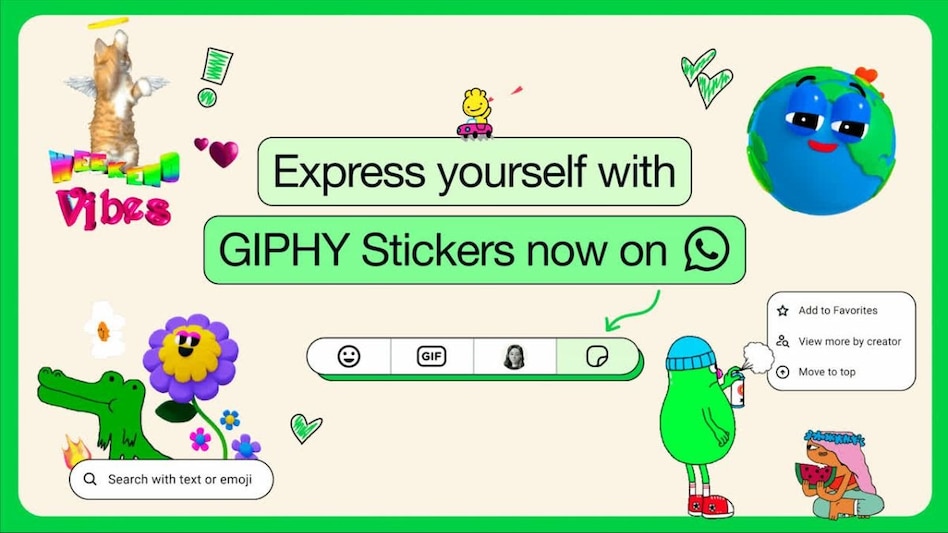 WhatsApp introduces new features with AI-driven stickers, GIPHY integration WhatsApp introduces new features with AI-driven stickers, GIPHY integration