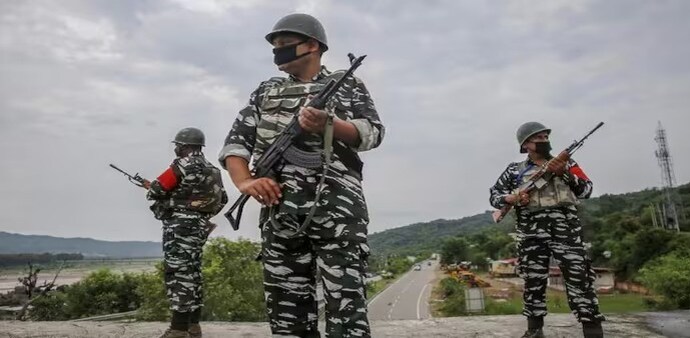 The CRPF officer was killed after being struck by a terrorist's bullet The CRPF officer was killed after being struck by a terrorist's bullet