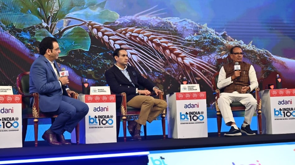 Union Minister of Agriculture and Farmers Welfare Shivraj Singh Chouhan at the BT India@100 event held at Bharat Mandapam in New Delhi Union Minister of Agriculture and Farmers Welfare Shivraj Singh Chouhan at the BT India@100 event held at Bharat Mandapam in New Delhi
