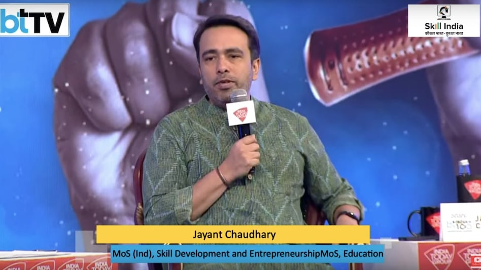MOS Jayant Chaudhary speaks about the need to upskill undergraduates at BT India@100 summit MOS Jayant Chaudhary speaks about the need to upskill undergraduates at BT India@100 summit