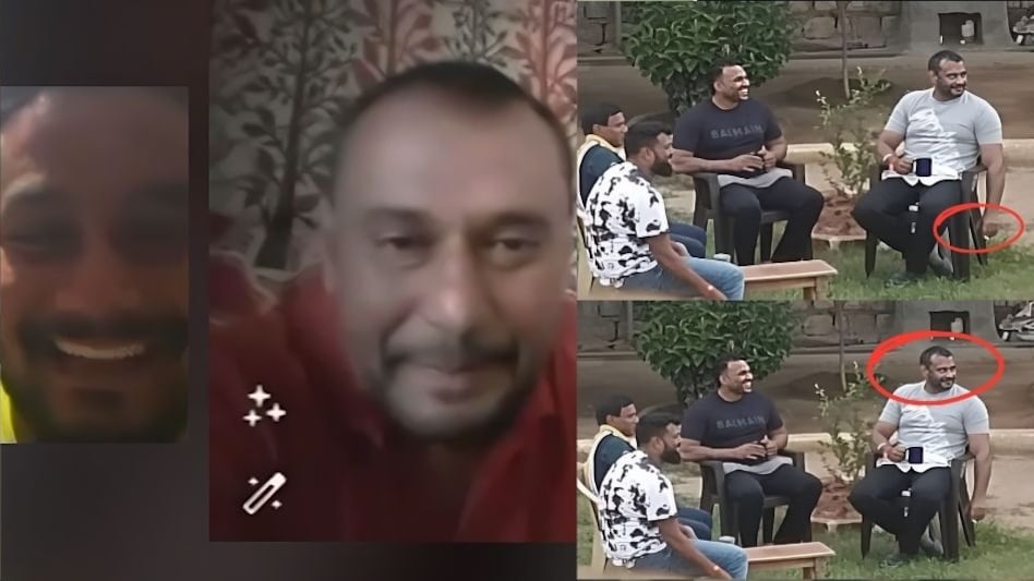 Visuals have also emerged of Darshan talking to someone over a video call. Visuals have also emerged of Darshan talking to someone over a video call.