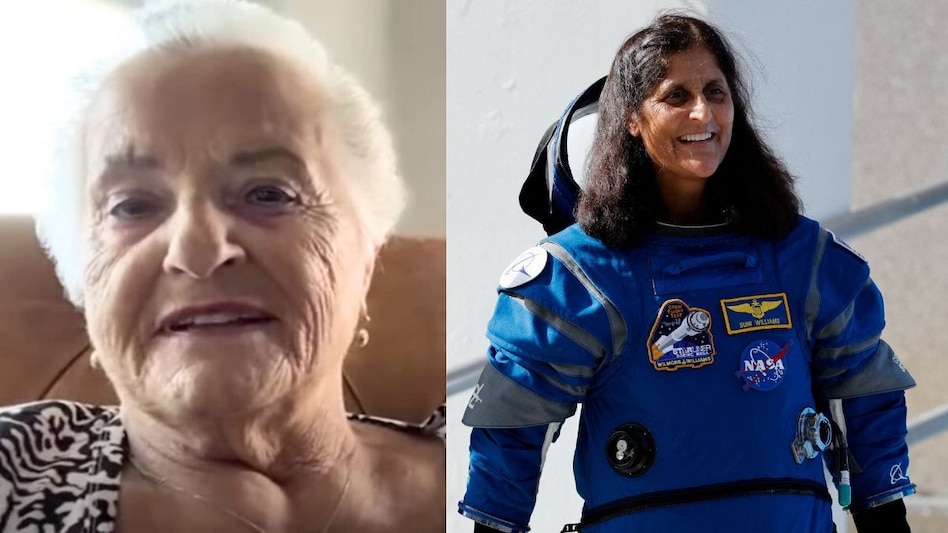 NASA astronaut Sunita Williams and her mother Bonnie Pandya NASA astronaut Sunita Williams and her mother Bonnie Pandya