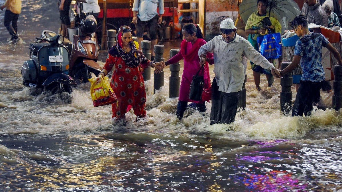 People living in low-lying areas in Hyderabad have been shifted to relief camps due to the heavy downpour. People living in low-lying areas in Hyderabad have been shifted to relief camps due to the heavy downpour.