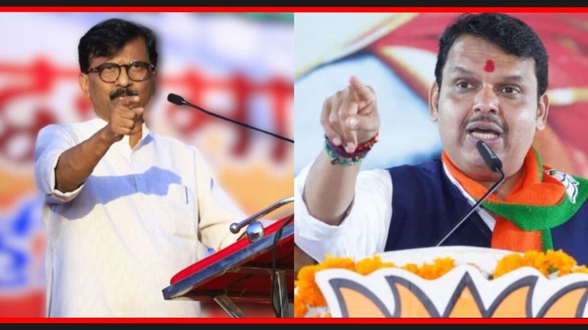 Shiv Sena (UBT) MP Sanjay Raut slams Devendra Fadnavis Shiv Sena (UBT) MP Sanjay Raut slams Devendra Fadnavis