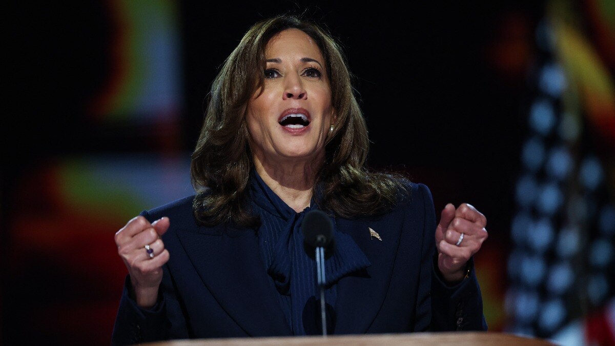 Continuing her speech, Harris highlighted Trump's past actions against workers Continuing her speech, Harris highlighted Trump's past actions against workers