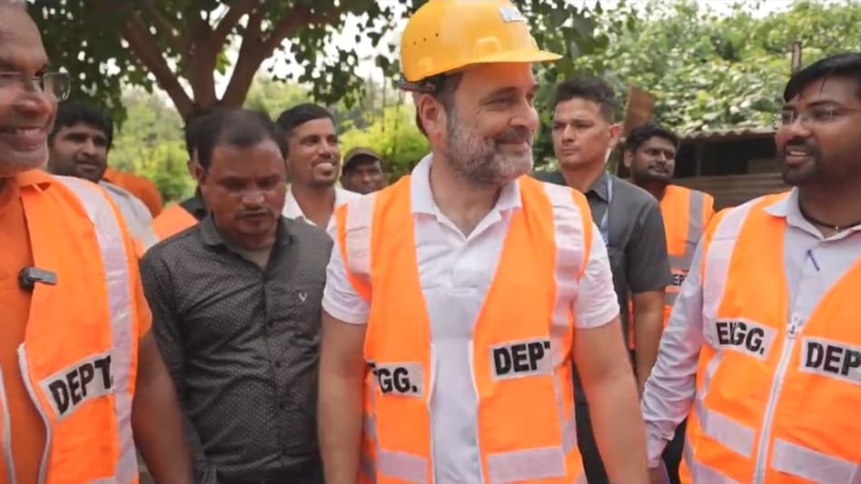 In his post, Gandhi highlighted the trackmen's problems while adding safe rail travel for crores of people is possible only due to their painstaking efforts. In his post, Gandhi highlighted the trackmen's problems while adding safe rail travel for crores of people is possible only due to their painstaking efforts.