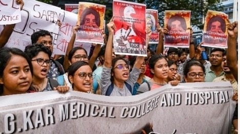 One of the protesting doctors said that they will continue to stand by the victim's family till they get justice. One of the protesting doctors said that they will continue to stand by the victim's family till they get justice.
