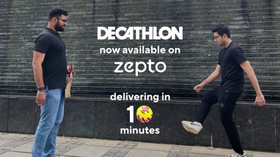 Starting this month, users in 16 cities like Mumbai, Bengaluru, Delhi-NCR, Chennai, and Hyderabad can now shop Decathlon's wide range of sports products through the Zepto platform. Starting this month, users in 16 cities like Mumbai, Bengaluru, Delhi-NCR, Chennai, and Hyderabad can now shop Decathlon's wide range of sports products through the Zepto platform.