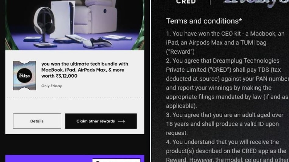 Man wins Rs 3.25 lakh jackpot on CRED, receives just Rs 1,000 due to 'Technical Glitch' Man wins Rs 3.25 lakh jackpot on CRED, receives just Rs 1,000 due to 'Technical Glitch'