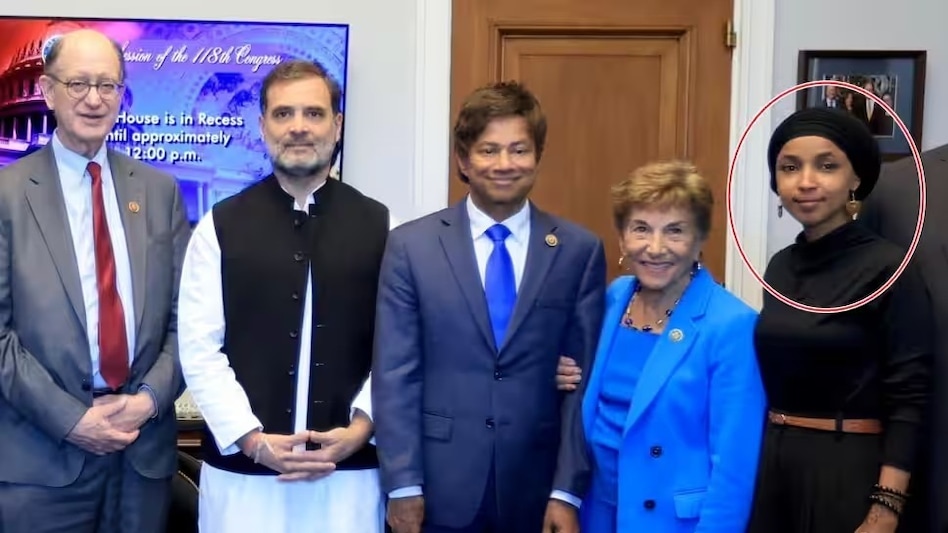 Rahul Gandhi with Ilhan Omar Rahul Gandhi with Ilhan Omar