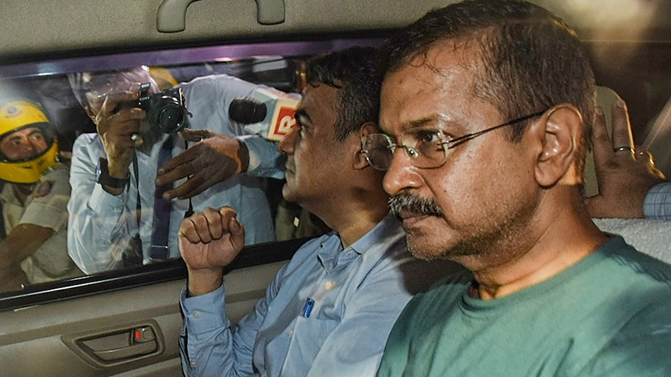 Delhi Chief Minister Arvind Kejriwal was arrested in connection with the liquor policy case. (PTI photo) Delhi Chief Minister Arvind Kejriwal was arrested in connection with the liquor policy case. (PTI photo)