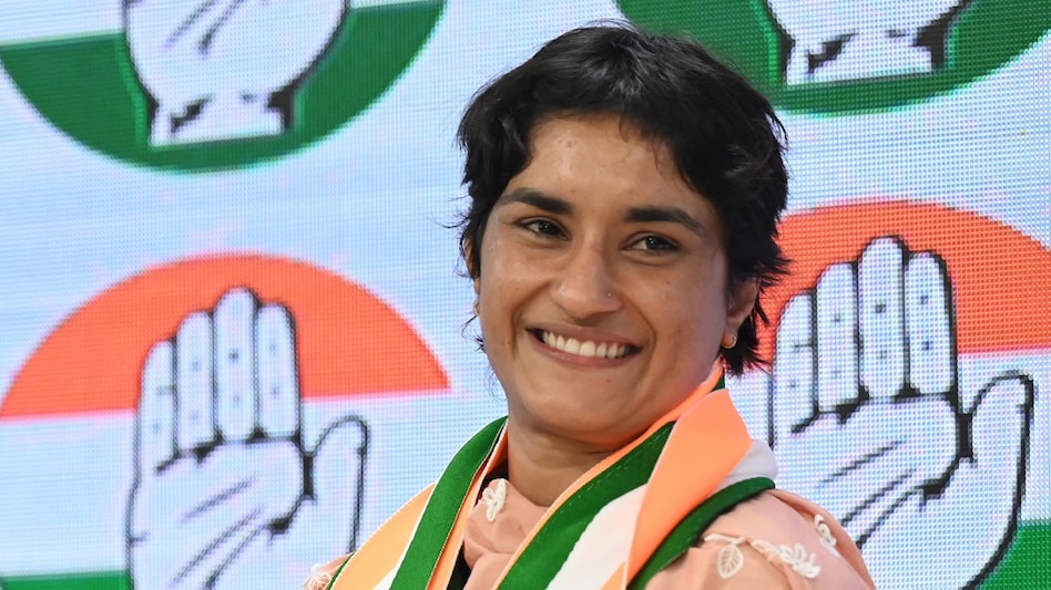 Wrestler-turned-politician and Congress candidate for Haryana Assembly polls Vinesh Phogat filed her nomination from the Julana seat on September 11. Wrestler-turned-politician and Congress candidate for Haryana Assembly polls Vinesh Phogat filed her nomination from the Julana seat on September 11.