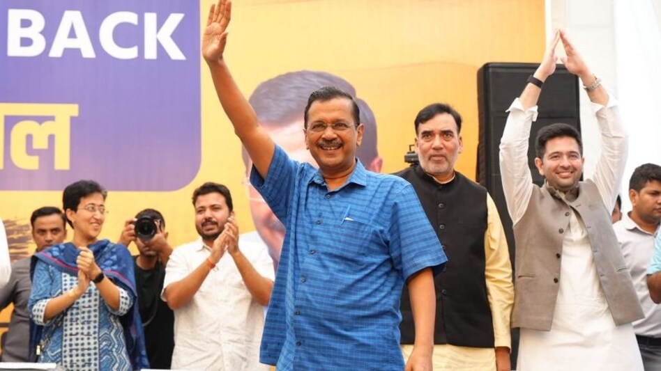 Arvind Kejriwal seeks appointment from LG VK Saxena, likely to resign as CM tomorrow: AAP Arvind Kejriwal seeks appointment from LG VK Saxena, likely to resign as CM tomorrow: AAP