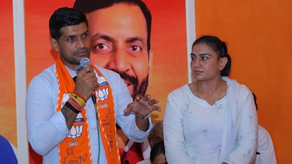 Former Indian kabaddi team captain and BJP nominee Deepak Hooda Former Indian kabaddi team captain and BJP nominee Deepak Hooda