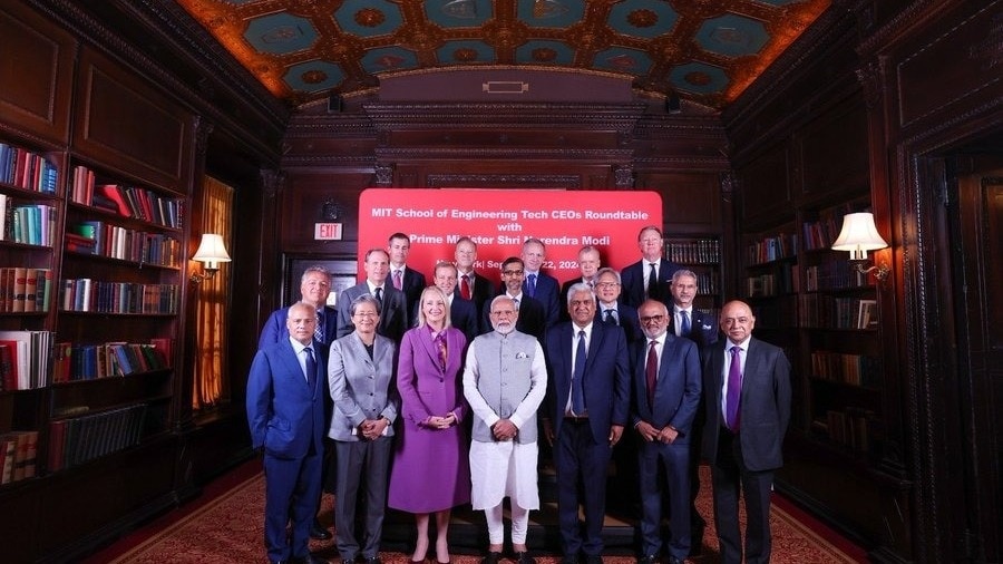 According to Ministry of External Affairs spokesperson Randhir Jaiswal, the Prime Minister underscored India's growth potential in his meeting with leading American CEOs. According to Ministry of External Affairs spokesperson Randhir Jaiswal, the Prime Minister underscored India's growth potential in his meeting with leading American CEOs.