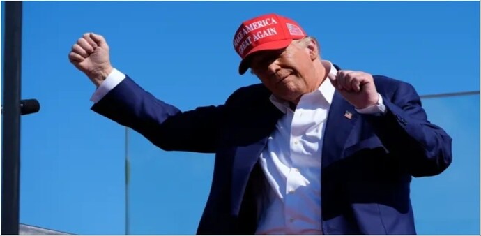 Trump repeatedly stressed his role as a “protector,” stating, "As president, I have to be your protector." Trump repeatedly stressed his role as a “protector,” stating, "As president, I have to be your protector."