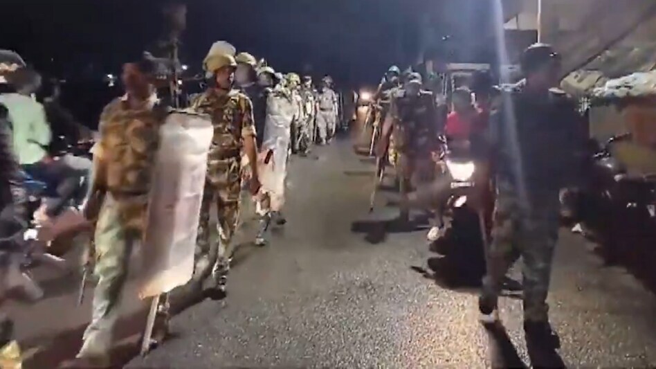 Clashes erupted Friday following a protest by a community over a controversial Facebook post (X/@PTI_News) Clashes erupted Friday following a protest by a community over a controversial Facebook post (X/@PTI_News)