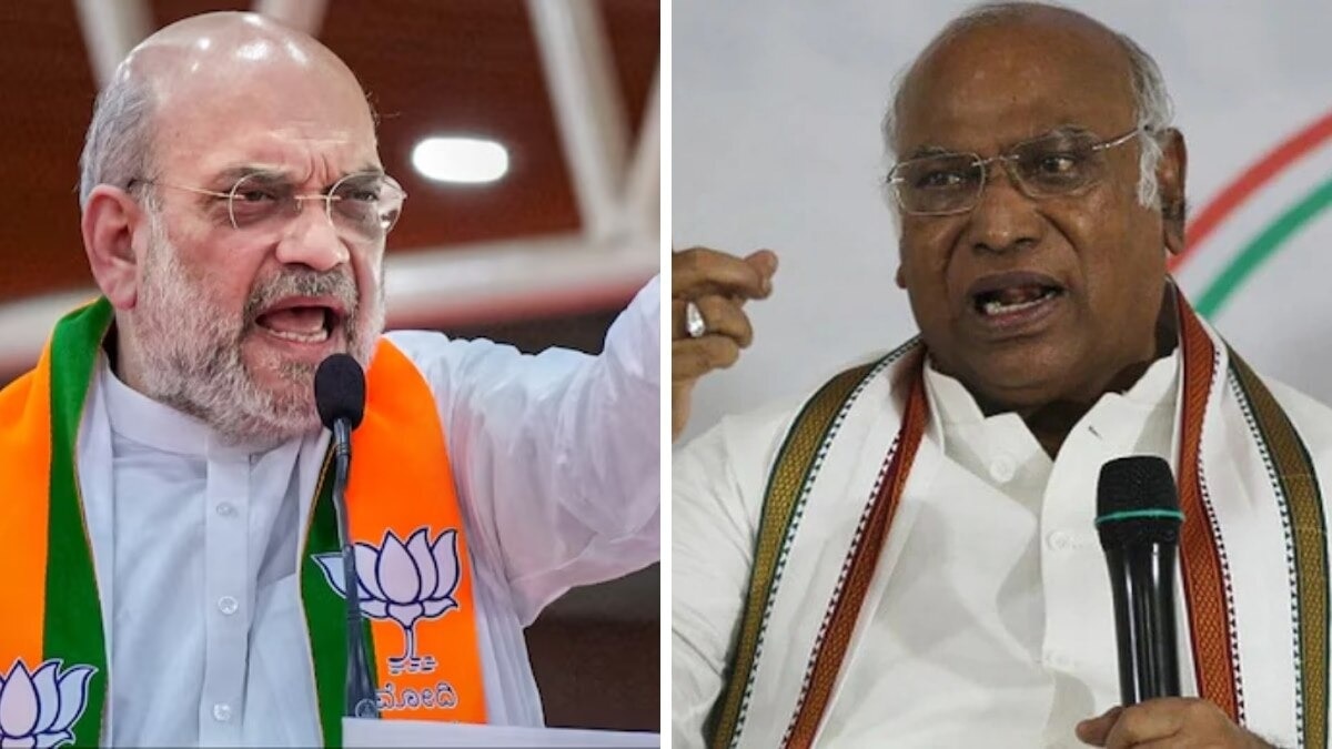 Home Minister Amit Shah slams Mallikarjun Kharge Home Minister Amit Shah slams Mallikarjun Kharge