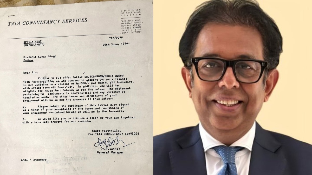 Retired IAS officer Rohit Kumar Singh shared the offer letter from his first job with a starting salary of Rs 1300 (X/@rohitksingh) Retired IAS officer Rohit Kumar Singh shared the offer letter from his first job with a starting salary of Rs 1300 (X/@rohitksingh)