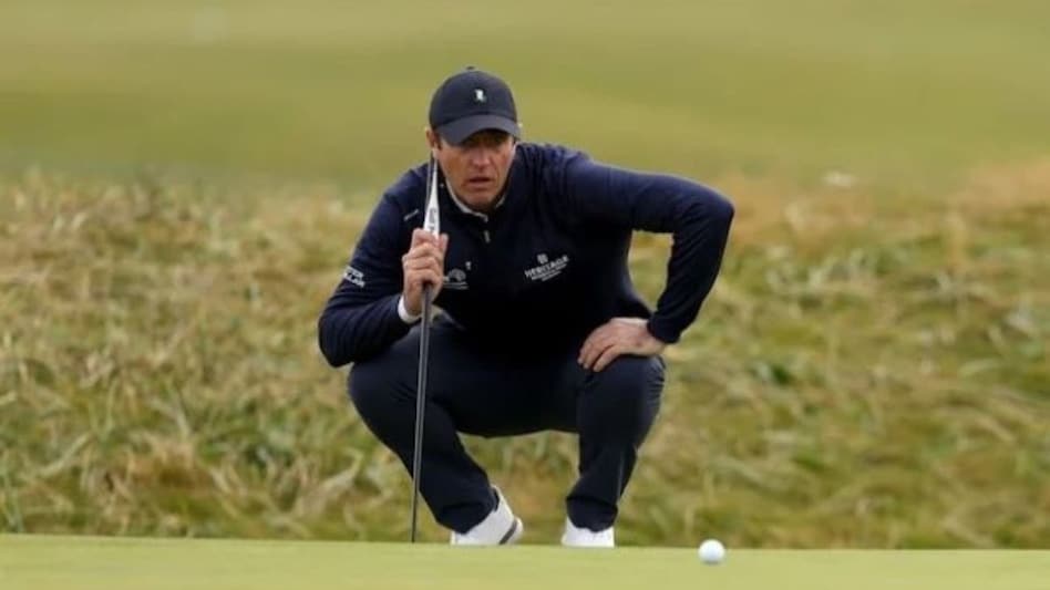 European Tour veteran Nicolas Colsaerts of Belgium shares the day two lead in the Alfred Dunhill Links Championship in Scotland. Image courtesy alfreddunhilllinks.com. European Tour veteran Nicolas Colsaerts of Belgium shares the day two lead in the Alfred Dunhill Links Championship in Scotland. Image courtesy alfreddunhilllinks.com.