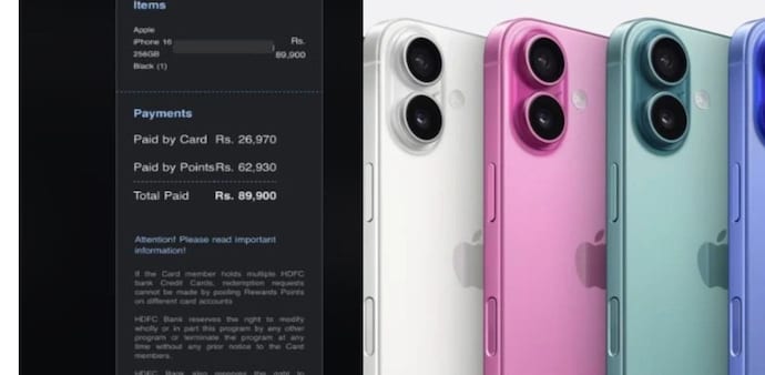 To prove it, the user posted a screenshot of the receipt, showing they paid Rs 26,970 on their credit card, with the rest covered by reward points they had collected. To prove it, the user posted a screenshot of the receipt, showing they paid Rs 26,970 on their credit card, with the rest covered by reward points they had collected.