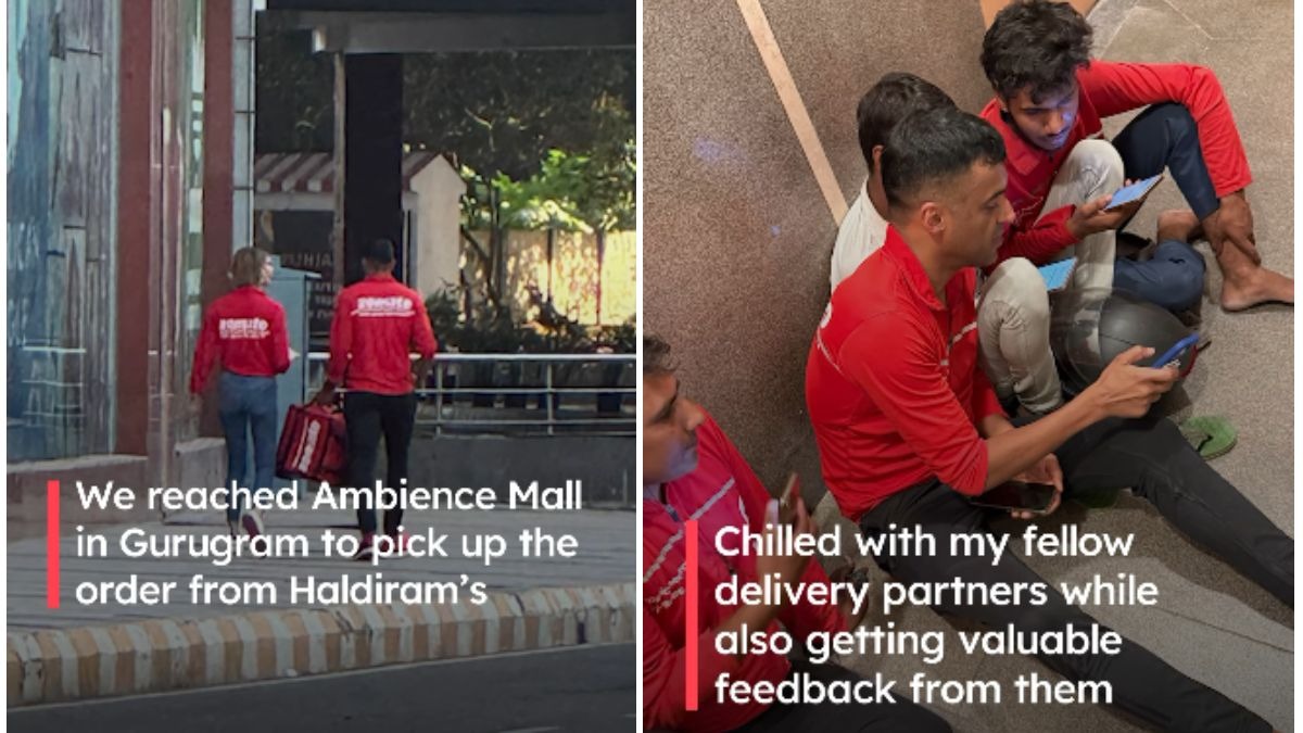 Zomato CEO Deepinder Goyal became a delivery agent for a day. (Photos: Deepinder Goyal/Instagram) Zomato CEO Deepinder Goyal became a delivery agent for a day. (Photos: Deepinder Goyal/Instagram)