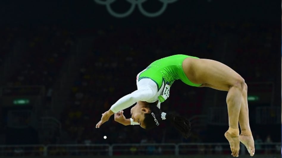 Dipa Karmakar competes in the qualifying for the women’s Beam event of the Artistic Gymnastics at the Olympic Arena during the Rio 2016 Olympic Games in Rio de Janeiro on August 7, 2016.(Getty) Dipa Karmakar competes in the qualifying for the women’s Beam event of the Artistic Gymnastics at the Olympic Arena during the Rio 2016 Olympic Games in Rio de Janeiro on August 7, 2016.(Getty)
