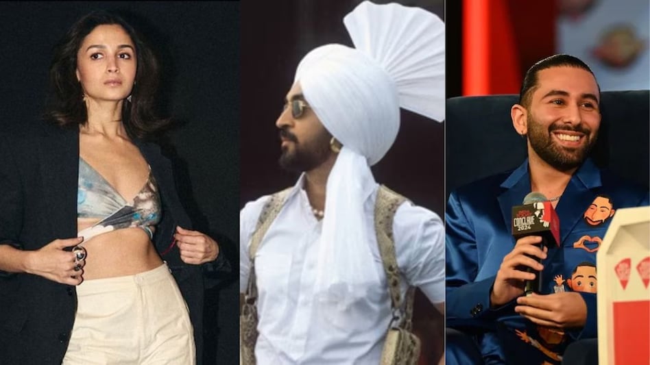 Alia Bhatt, Diljit Dosanjh, Orry Alia Bhatt, Diljit Dosanjh, Orry