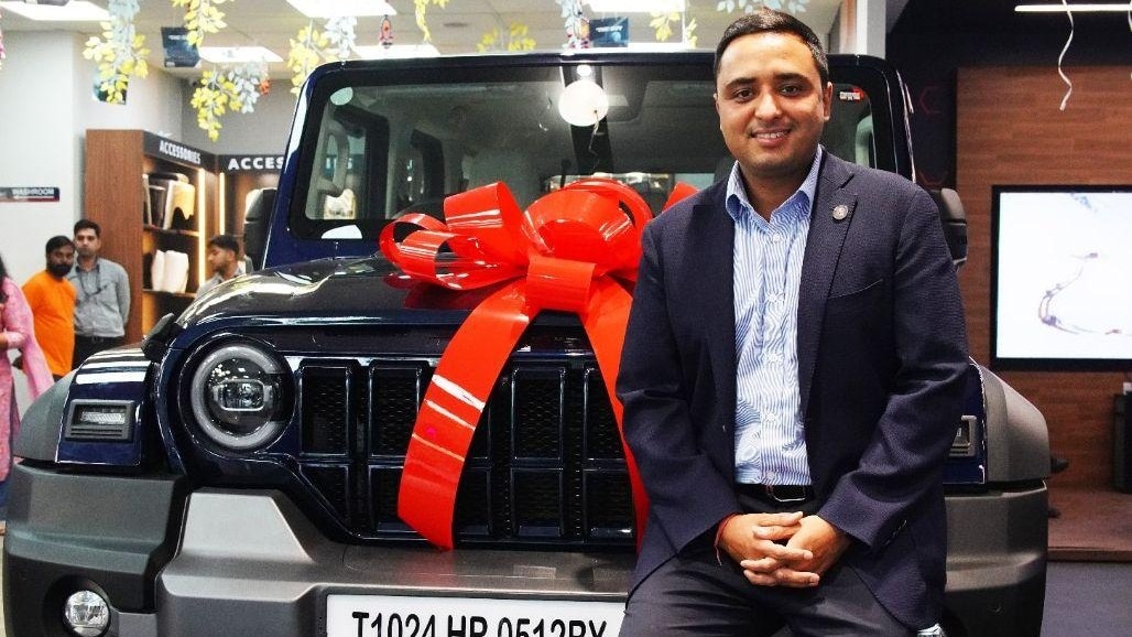 First Mahindra Thar ROXX owner Aakash Minda First Mahindra Thar ROXX owner Aakash Minda