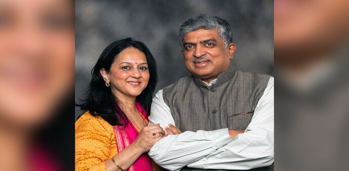 Nikhil Kamath WTF podcast: Nandan Nilekani on how he met his wife Rohini Nilekani Nikhil Kamath WTF podcast: Nandan Nilekani on how he met his wife Rohini Nilekani