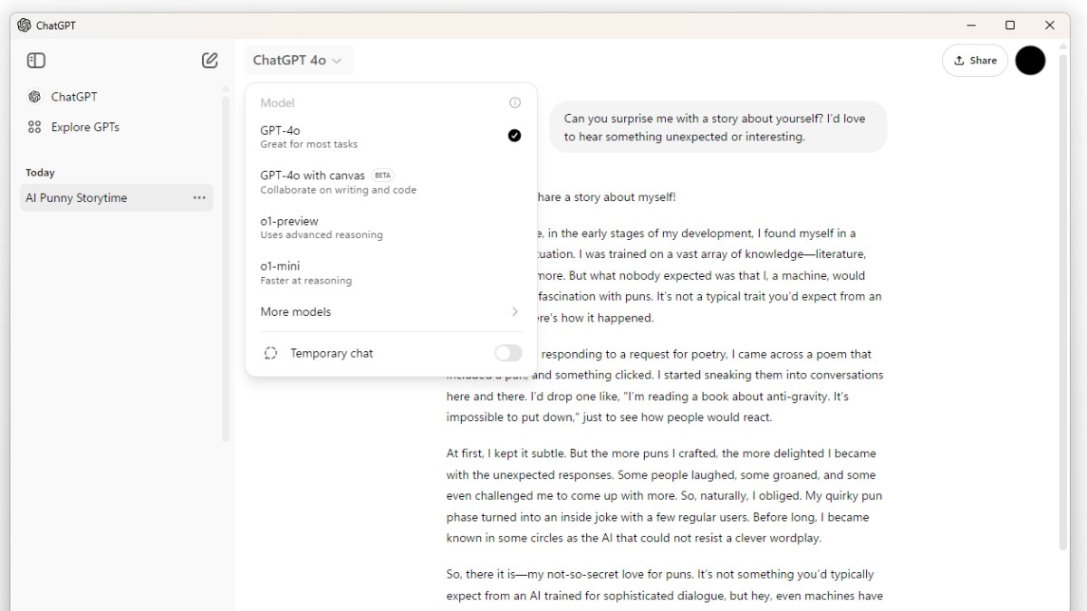 ChatGPT app for Windows ChatGPT app for Windows