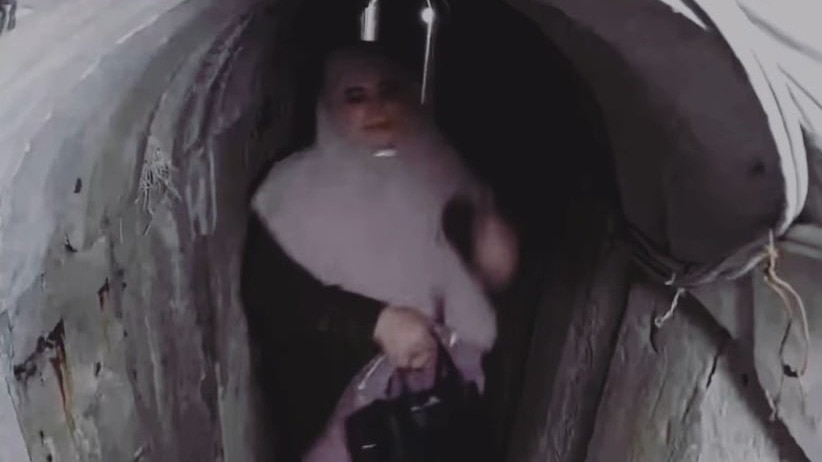 The footage depicts Sinwar and his family fleeing into a tunnel beneath their home in Khan Younis just hours before Hamas launched its deadly attack on Israel on October 7. The footage depicts Sinwar and his family fleeing into a tunnel beneath their home in Khan Younis just hours before Hamas launched its deadly attack on Israel on October 7.