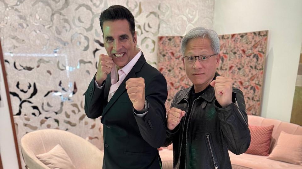 'What an amazing man': Akshay Kumar meets NVIDIA CEO Jensen Huang, chats about martial arts