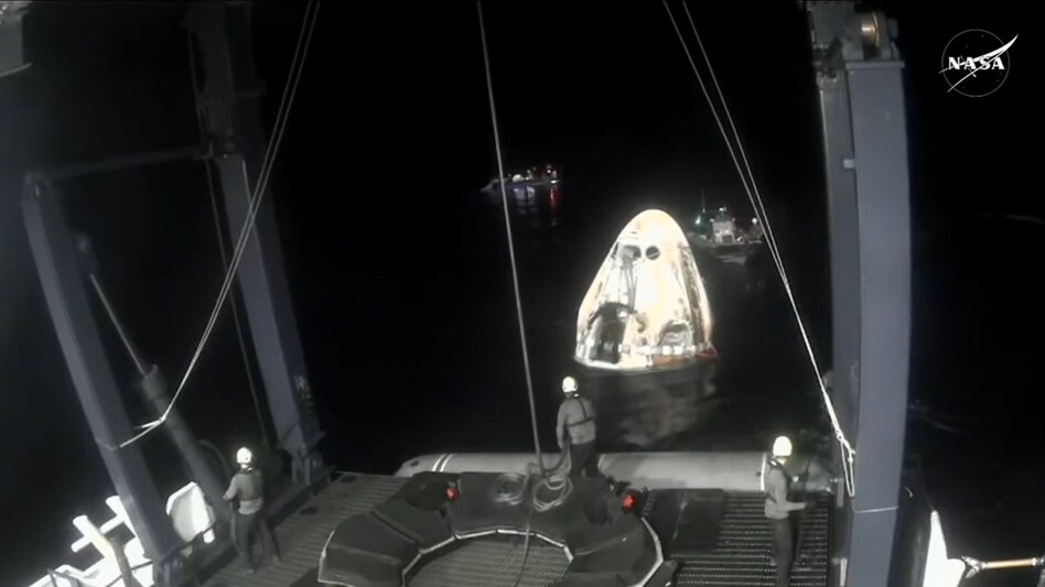 This mission represents another successful partnership between NASA and SpaceX under the Commercial Crew Program, aimed at providing safe and cost-effective transportation to and from the ISS. (Photo courtesy: Nasa) This mission represents another successful partnership between NASA and SpaceX under the Commercial Crew Program, aimed at providing safe and cost-effective transportation to and from the ISS. (Photo courtesy: Nasa)