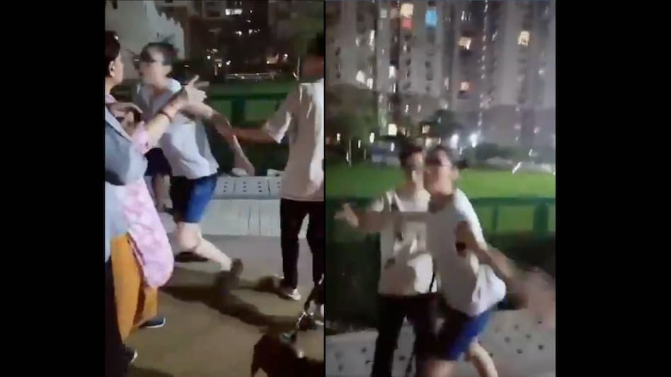 2 women try hit an elderly couple in a Noida apartment over dispute on dog walking 2 women try hit an elderly couple in a Noida apartment over dispute on dog walking