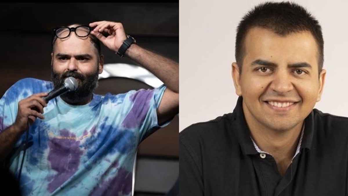 Ola CEO Bhavish Aggarwal and comedian Kunal Kamra. Ola CEO Bhavish Aggarwal and comedian Kunal Kamra.