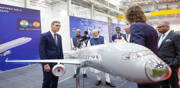 PM Narendra Modi at the inauguration of C-295 aircraft manufacturing complex in Vadodara PM Narendra Modi at the inauguration of C-295 aircraft manufacturing complex in Vadodara