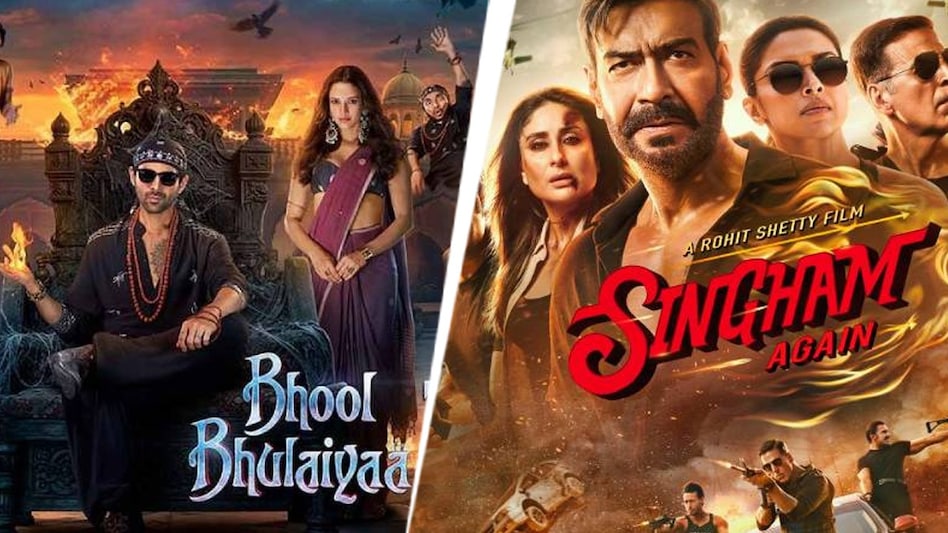 Singham Again vs Bhool Bhulaiyaa 3: Diwali dhamaka expected in box office Singham Again vs Bhool Bhulaiyaa 3: Diwali dhamaka expected in box office