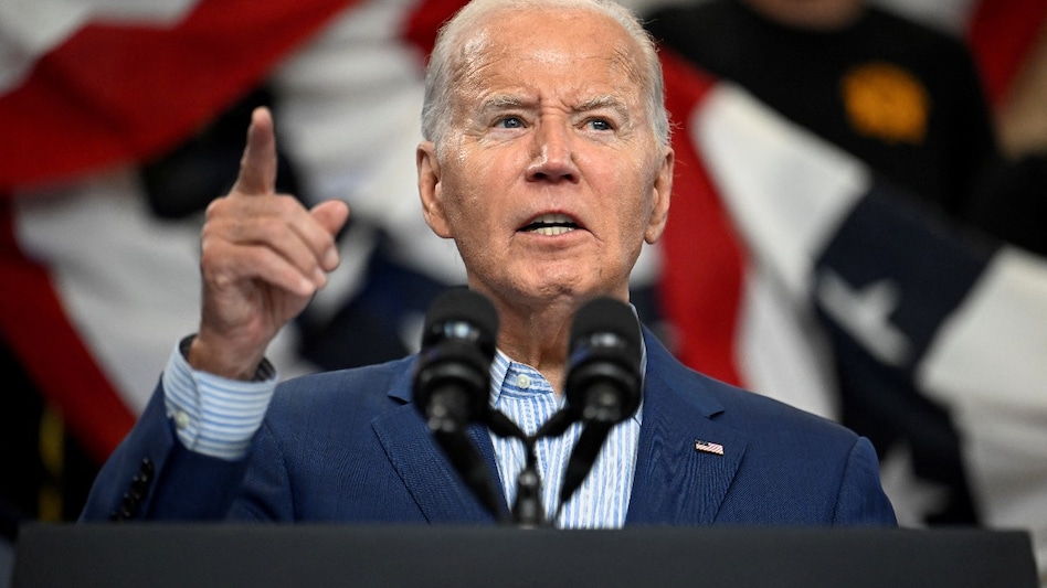 During his address, Biden criticized Harris' opponent, former President Donald Trump and his supporters over their policy stances. During his address, Biden criticized Harris' opponent, former President Donald Trump and his supporters over their policy stances.
