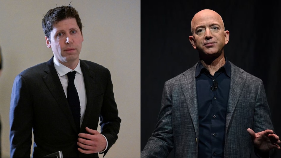 Sam Altman and Jeff Bezos Sam Altman and Jeff Bezos