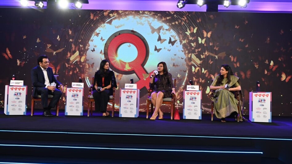 Nirupa Shankar, Devita Saraf, and Ritu Arora with Business Today Editor Siddharth Zarabi. Nirupa Shankar, Devita Saraf, and Ritu Arora with Business Today Editor Siddharth Zarabi.