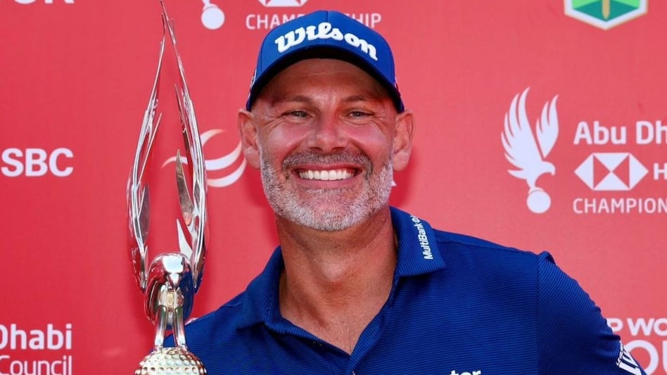 Paul Waring with his Abu Dhabi HSBC Championship trophy at the Yas Links on Sunday. It was the Englishman’s first title since 2018 and his second career win. Image courtesy DP World Tour/X. Paul Waring with his Abu Dhabi HSBC Championship trophy at the Yas Links on Sunday. It was the Englishman’s first title since 2018 and his second career win. Image courtesy DP World Tour/X.