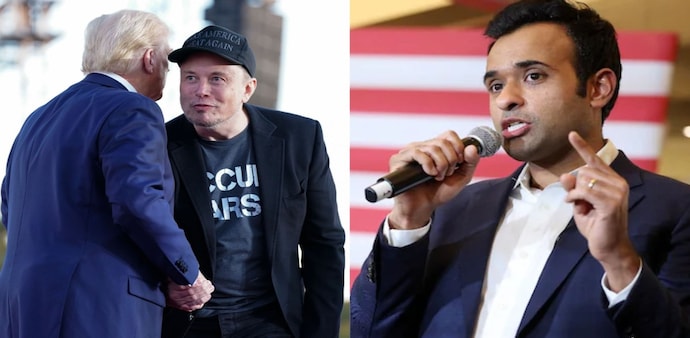 Elon Musk and Vivek Ramaswamy Elon Musk and Vivek Ramaswamy