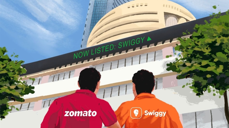 Zomato shares a heartfelt post on LinkedIn congratulating its rival Swiggy on its market debut Zomato shares a heartfelt post on LinkedIn congratulating its rival Swiggy on its market debut