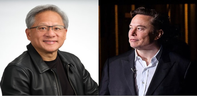 Nvidia's Jensen Huang and Tesla's Elon Musk Nvidia's Jensen Huang and Tesla's Elon Musk